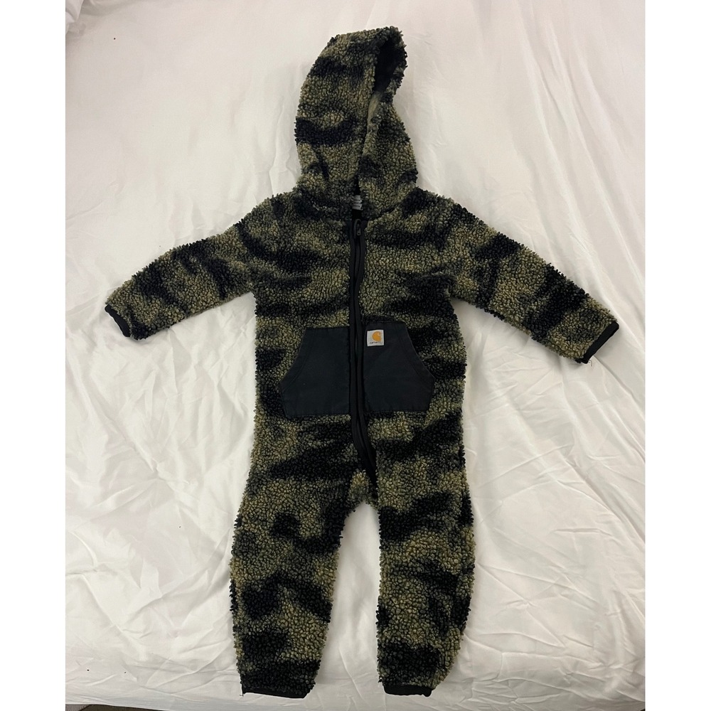 Carhartt Baby Sherpa Fleece Camo One Piece